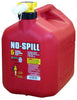 No-Spill Plastic Gas Can 5 gal (Pack of 2)