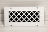 Steelcrest Designer 10 X 4 Wall /Ceiling White Supply Vent Cover, With Air-Volume Damper & Face Mounting Screw Holes