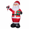 Gemmy LED White Santa with Candy Cane and Gift 12 ft. Inflatable