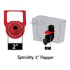 Korky Hinge Toilet Flapper Red For Kohler