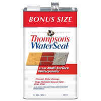 Thompson's Waterseal Clear VOC Waterproofer Exterior Water Sealer 1.2 gal. (Pack of 4)