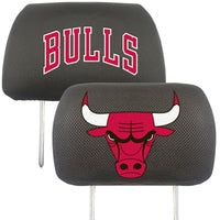 NBA - Chicago Bulls Embroidered Head Rest Cover Set - 2 Pieces