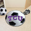 Texas Christian University Soccer Ball Rug - 27in. Diameter