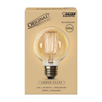 Feit Electric The Original 60 W G25 Vintage Incandescent Bulb E26 (Medium) Soft White 1 pk (Pack of 6)