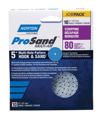 Norton ProSand 5 in. Ceramic Alumina Hook and Loop A975 Sanding Disc 80 Grit Coarse 10 pk