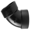 Charlotte Pipe 1-1/2 in. Hub X 1-1/2 in. D Hub ABS 60 Degree Elbow