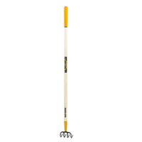 True Temper 4 Tine Steel Cultivator 54 in. Wood Handle