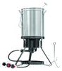 Masterbuilt Silver Cold Rolled Steel Manual Ignition Propane Turkey Fryer 30 qt.