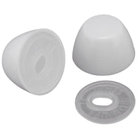 Plumb Pak Toilet Bolt Caps White Plastic For Universal