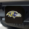 NFL - Baltimore Ravens Black Metal Hitch Cover - 3D Color Emblem