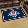 MLB - Los Angeles Angels Retro Collection 4ft. x 6ft. Plush Area Rug - (1966 California Angels)