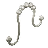 BRUSHED NICKEL SHOWER CURTAIN RINGS