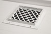 Steelcrest Designer 8 X 8 Wall /Ceiling White Return Vent Cover, With Face Mounting Screw Holes, No Damper