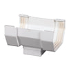 Amerimax 6.25 in. H x 5 in. W x 9 in. L White Vinyl Gutter Drop Outlet