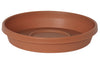 Bloem Terratray 1.2 in. H X 5.5 in. D Resin Traditional Tray Terracotta Clay