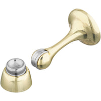 V244 3â€ Magnetic Rigid Door Stop with Catch - Polished Brass