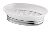 Interdesign 43087 5.5 X 3.75 X 1.5 Frosted York Soap Dish