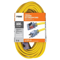 Prime Jobsite Outdoor 100 ft. L Yellow Extension Cord 14/3 SJTW