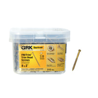 GRK Fasteners UberGrade No. 8  x 2 in. L Star Trim Head Steel Construction Screws 510 pk