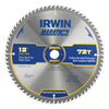 Irwin Marathon 12 in. D X 1 in. Carbide Miter and Table Saw Blade 72 teeth 1 pk