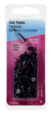 Hillman No. 18 x 7/8 in. L Blue Steel Cut Tacks 2 pk (Pack of 6)