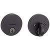 Kwikset Uptown Matte Black Metal Deadbolt