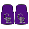 MLB - Colorado Rockies Carpet Car Mat Set - 2 Pieces