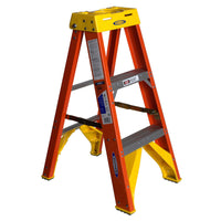 Werner 3 ft. H Fiberglass Step Ladder Type IA 300 lb. capacity