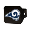 NFL - Los Angeles Rams  Black Metal Hitch Cover - 3D Color Emblem