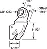 Prime-Line 7/8 in. D X 1/4 in. L Mill Plastic Door Roller 2 pk