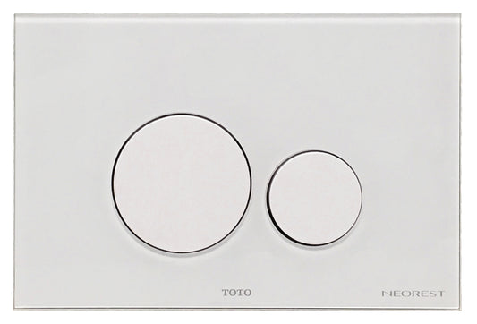 Toto Neorest Push Plate - White Round Button