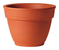 Deroma 6.3 in. H x 8.3 in. Dia. Clay Traditional Planter Terracotta (Pack of 12)