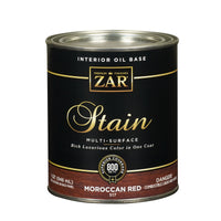 ZAR Semi-Transparent Moroccan Red Oil-Based Wood Stain 1 qt. (Pack of 4)