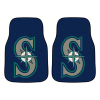 MLB - Seattle Mariners Carpet Car Mat Set - 2 Pieces