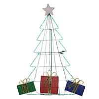 Celebrations LED Multi Tree with Presents 32 in. Yard Decor