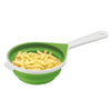 Chef'n  SleekStor  6 in. W x 15-1/4 in. L Green/White  Plastic  Collapsible Colander