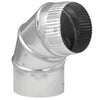 Imperial Manufacturing 4 in. Dia. x 4 in. Dia. Adjustable 90 deg. Galvanized SteelSteel Stove Pipe Elbow