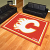 NHL - Calgary Flames 8ft. x 10 ft. Plush Area Rug