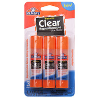 Elmer's 8 gram Glue Sticks Clear 3 pk