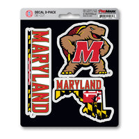 University of Maryland 3 Piece Decal Sticker Set