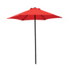 Living Accents 7.5 ft. Red Market Umbrella