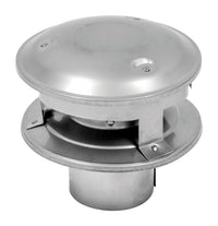 Selkirk 3 in. Dia. Galvanized/Stainless Steel Twist Lock Termination Cap (Pack of 2)