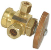 BrassCraft 1/2 in. FIP outlets X 3/8 in. Compression Brass Outlet Valve