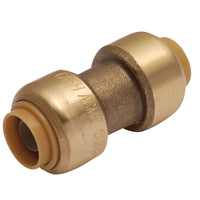 SharkBite 3/8 in. Push X 3/8 in. D Push Brass Coupling