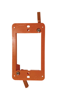 Cantex Rectangle PVC 1 gang Junction Bracket Orange