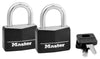 Master Lock 1-7/8 in. H X 1-9/16 in. W Vinyl Padlock Keyed Alike