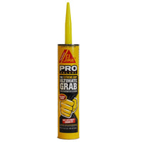 SikaBond Ultimate Grab Polyurethane Gray Indoor/Outdoor High Strength Construction Adhesive 10.1 oz. (Pack of 12).