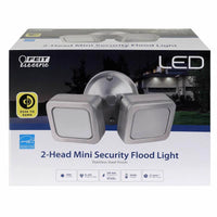 Feit Electric Dusk to Dawn Hardwired LED Silver Mini Security Flood Light