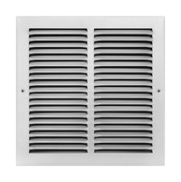 Tru Aire 12 in. H X 12 in. W 1-Way Powder Coat White Steel Return Air Grille