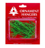 Holiday Trims Ornament Hooks Giant Ornament Hooks, 2.5 inch Green Plastic 0.5 inch (Pack of 72)